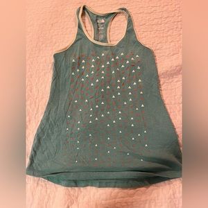 The north face cotton tank top size small color blue